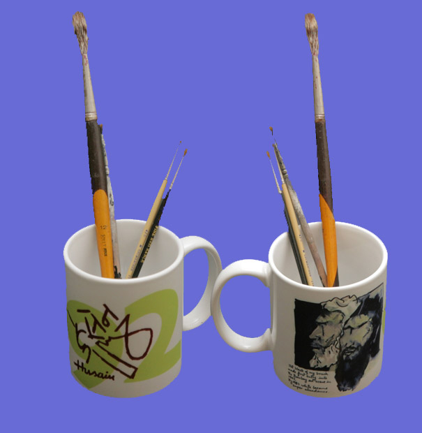 M.F. HUSAIN PRINTED MUG